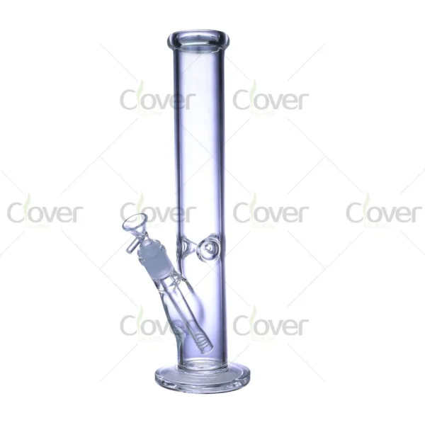 14" Straight Tube Water Pipe | 5mm Glass | Clover Glass