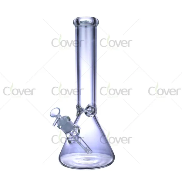 14" Beaker Base Water Pipe | 7mm Thick Glass | Clover Glass