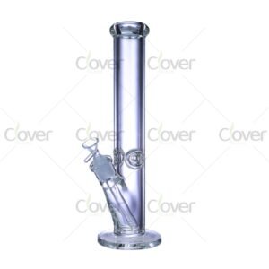 14" Straight Tube Water Pipe | 9mm Heavy Glass | Clover Glass