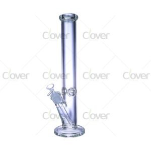 16" Straight Tube Water Pipe | 7mm Thick Glass | Clover Glass