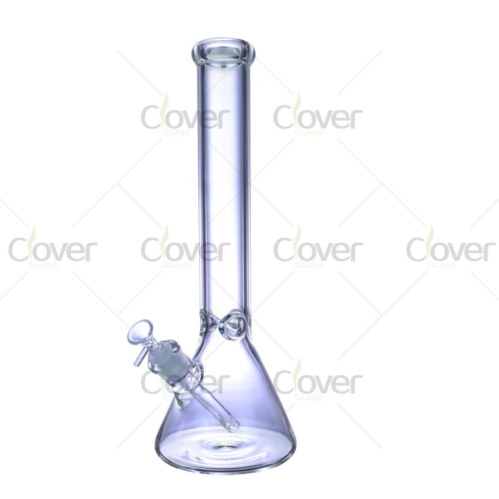 16" Beaker Base Water Pipe | 9mm Extra Thick Glass | Clover Glass