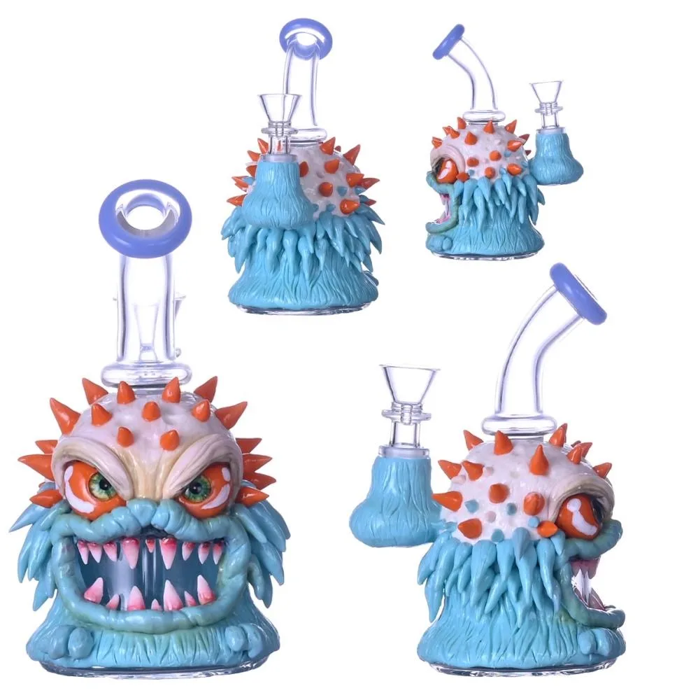 hand painted bong with artistic theme design