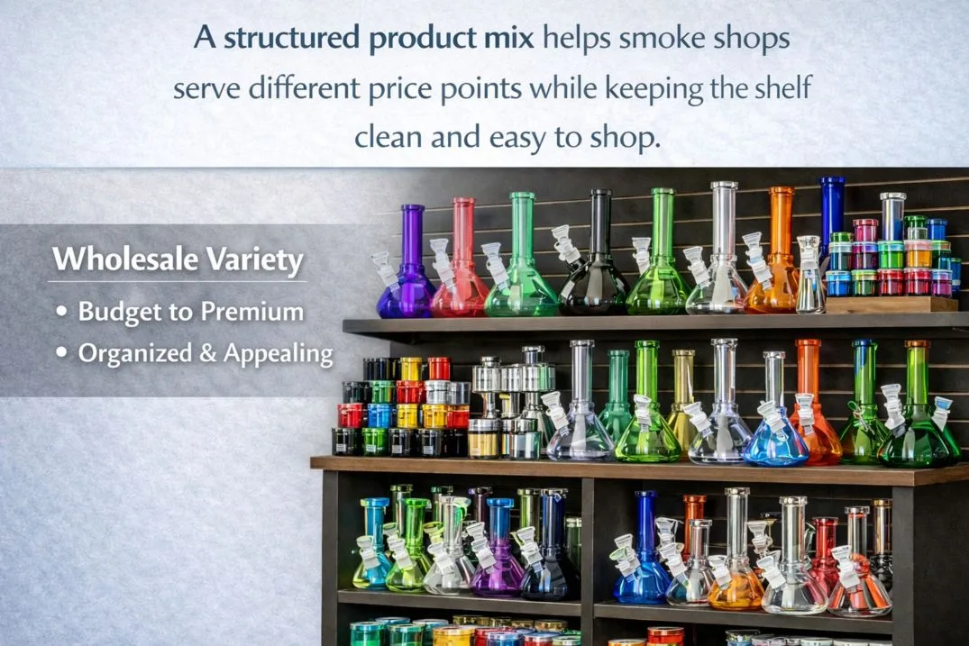 Smoke shop wholesale assortment display