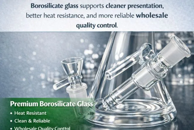 Borosilicate glass craftsmanship detail