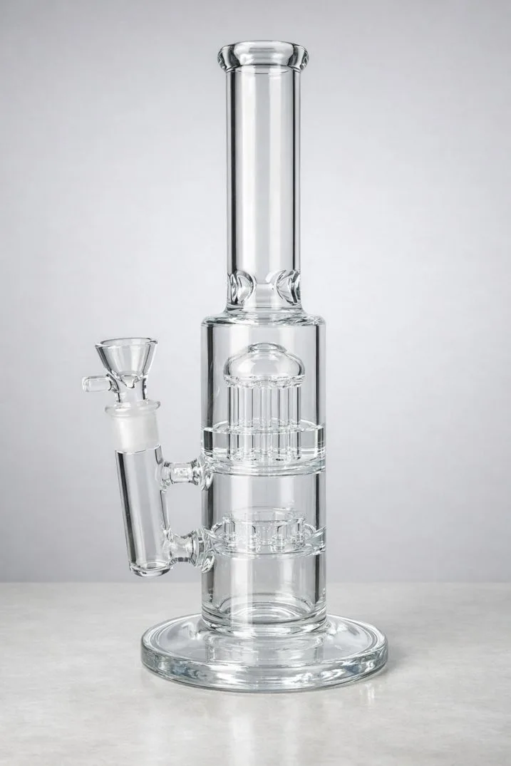 clean glass percolator bong crystal clear after cleaning