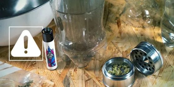 unstable DIY gravity bong airflow inconsistency demonstration