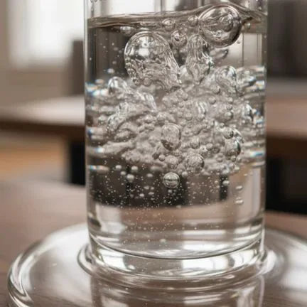 percolator bong bubbling filtration close up