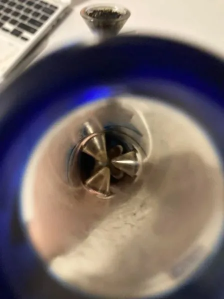 incorrect bong cleaning leaving residue inside percolator