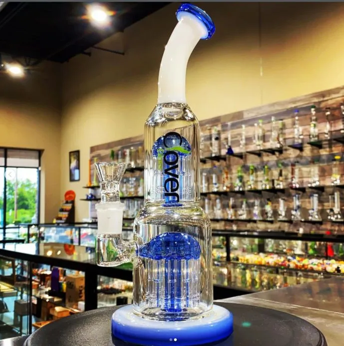 percolator bong wholesale display smoke shop shelf