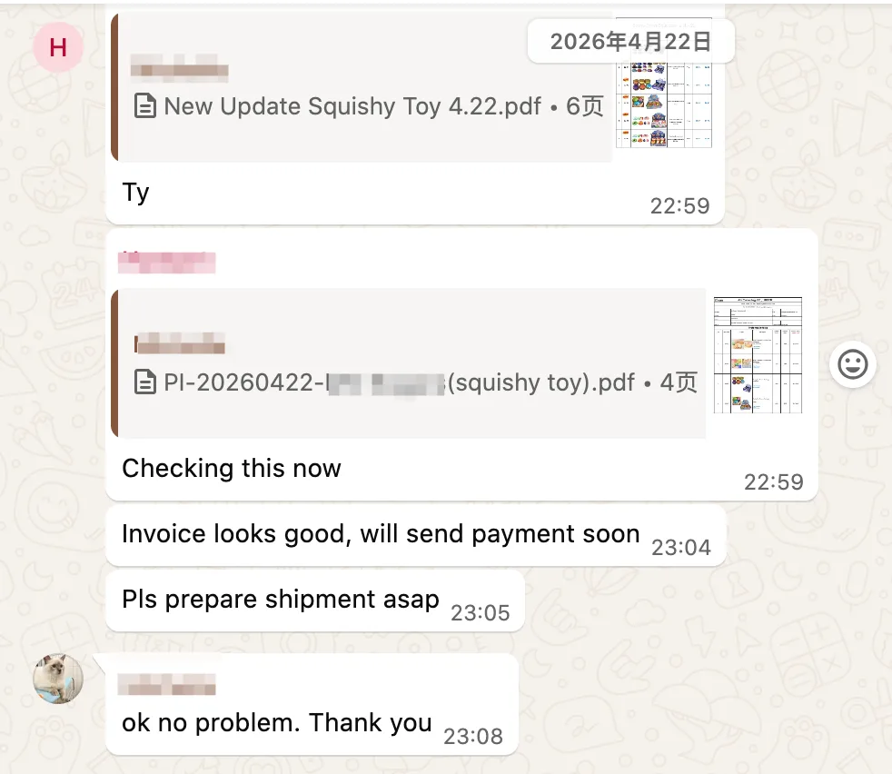 Customer chat screenshot 3