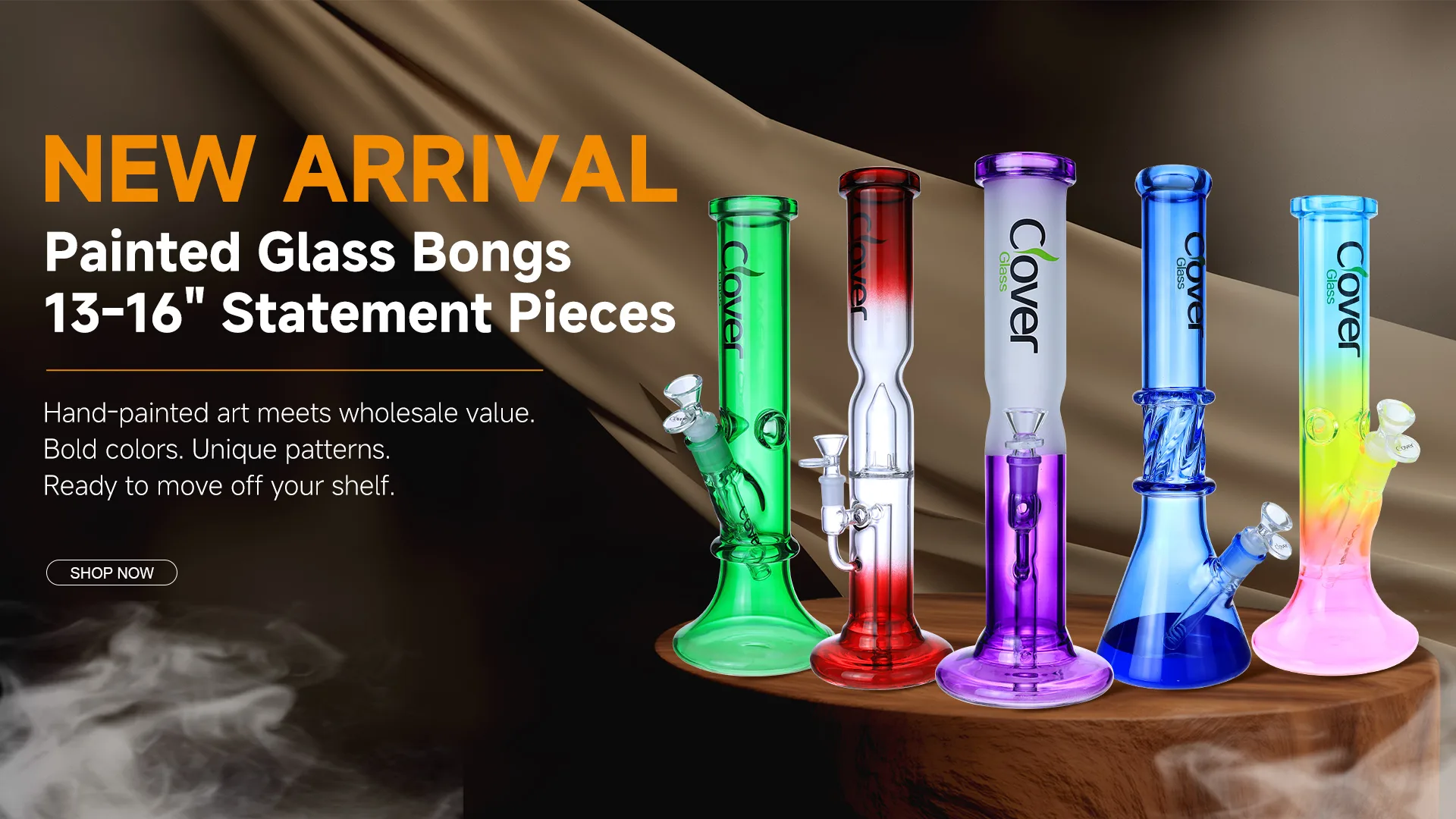 Painted Glass Bongs - New Arrival