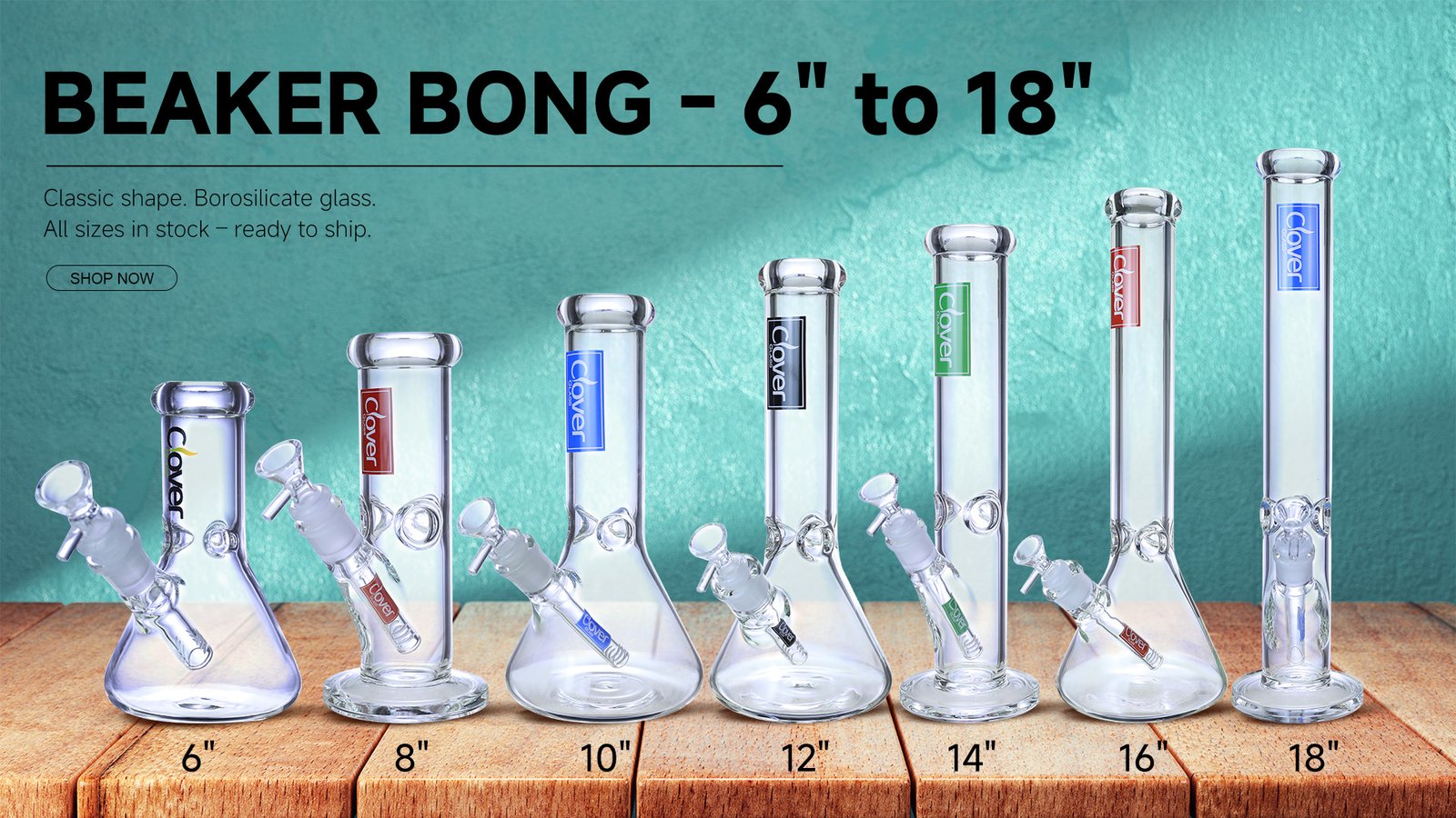 Beaker Bong - 6 to 18 inch
