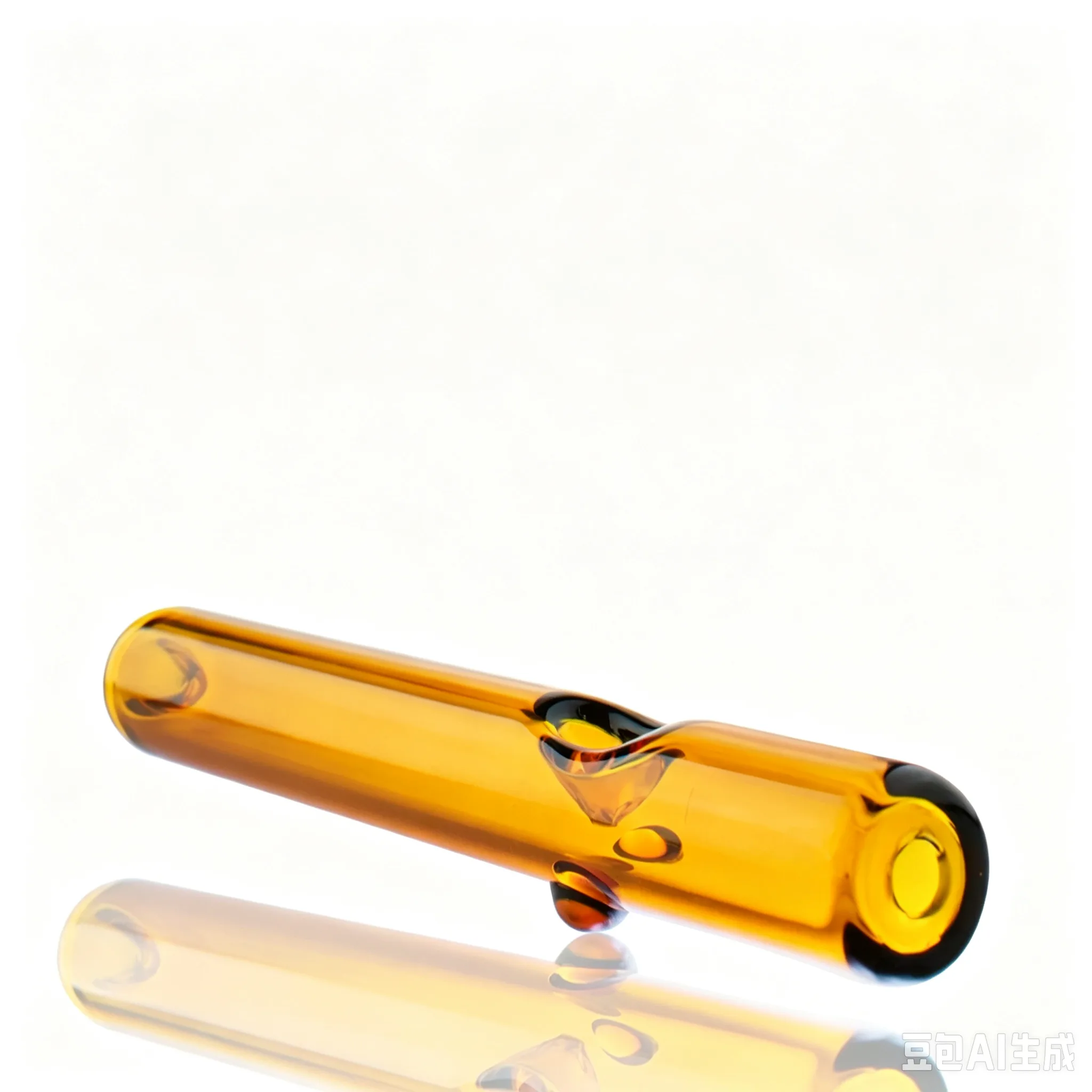 Wholesale amber glass steamroller pipe