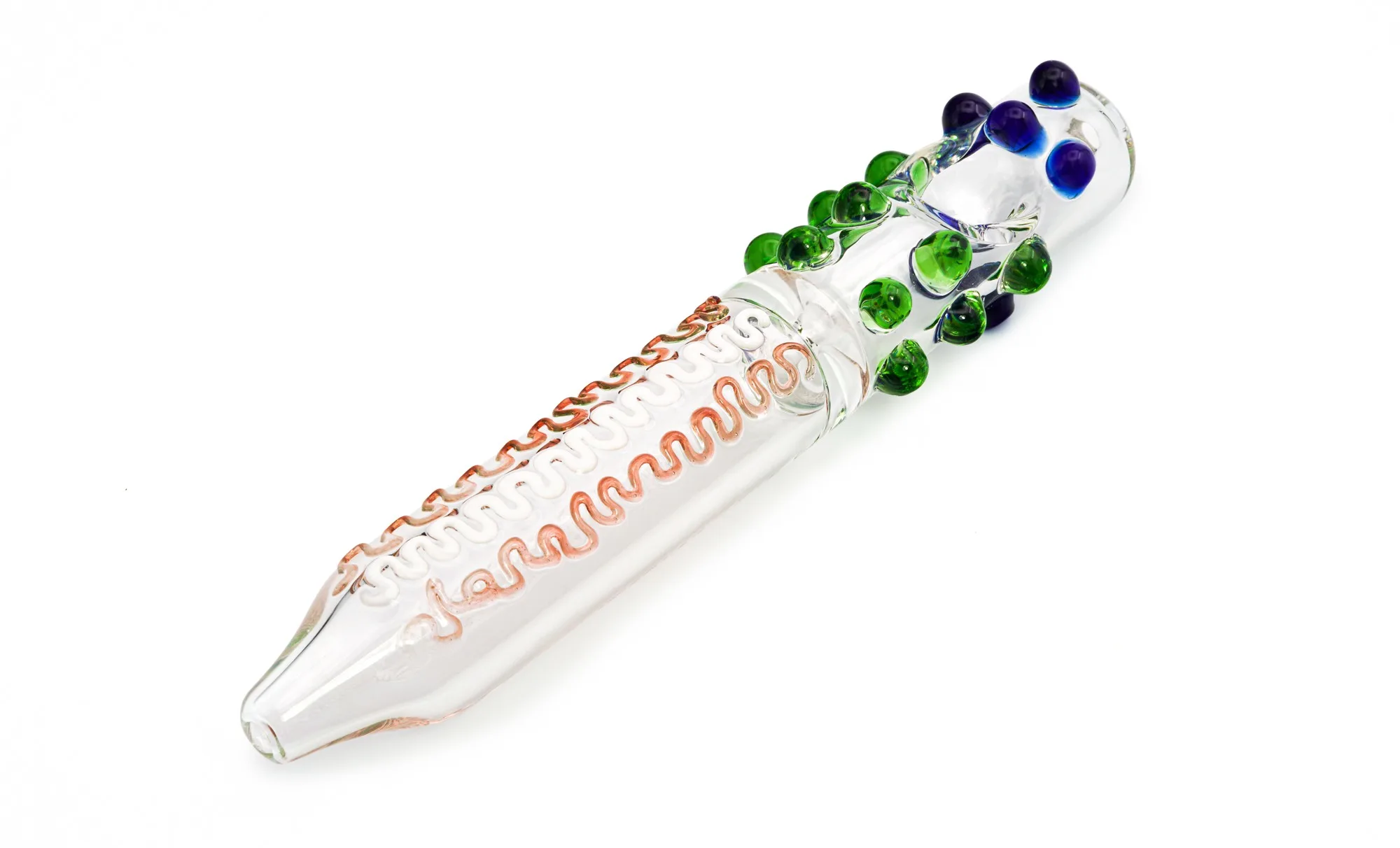 Wholesale green glass steamroller pipe