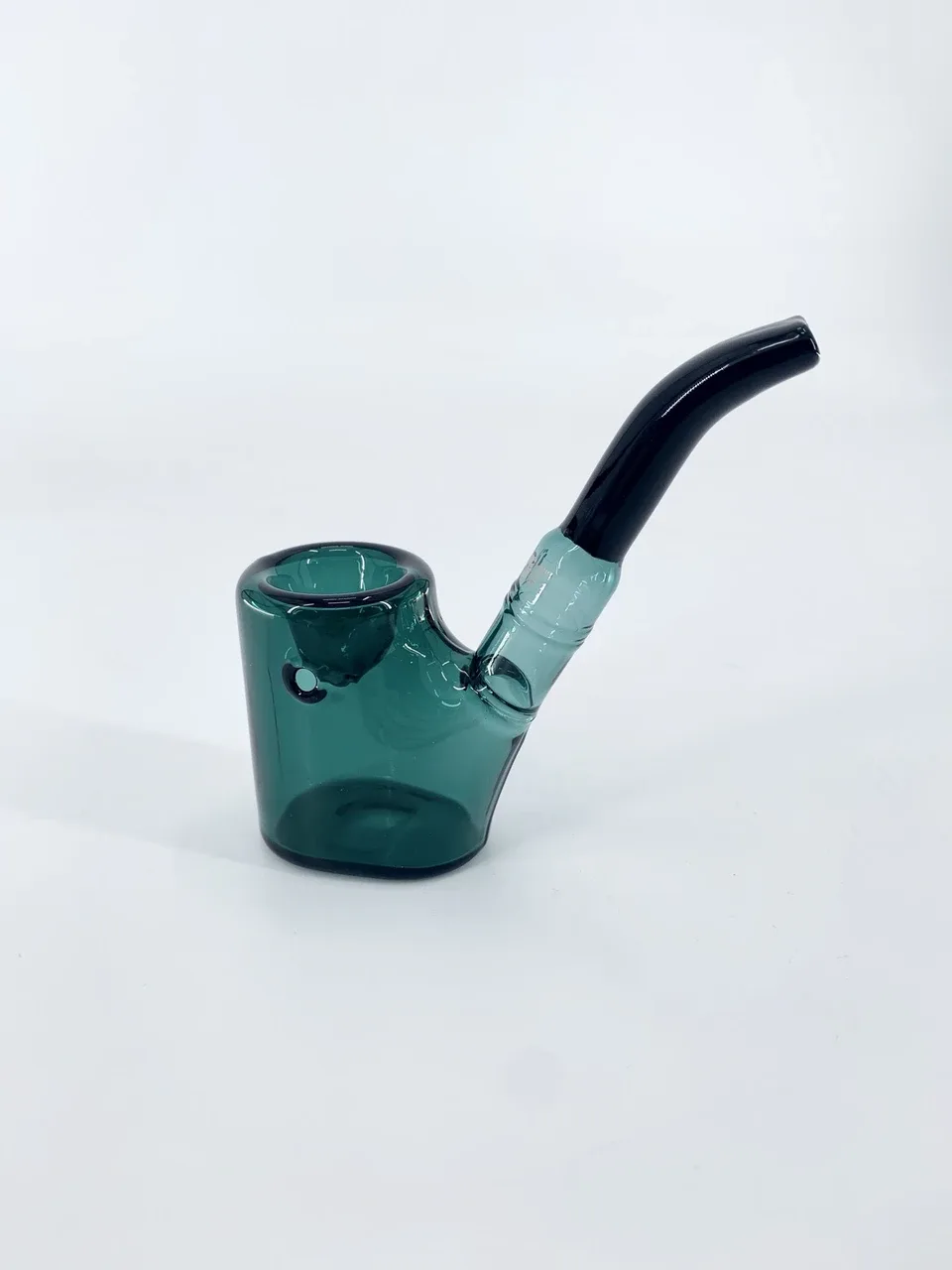 Wholesale teal glass sherlock bubbler
