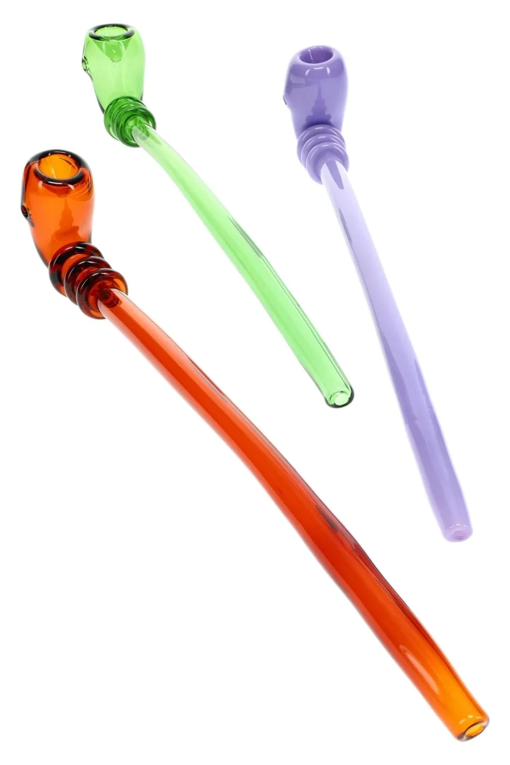Wholesale assorted color glass sherlock bubbler