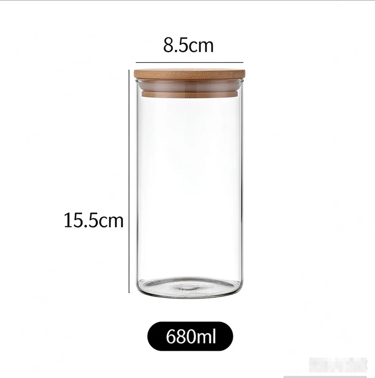 Wholesale glass jars with wooden lids